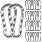 Carabiner Keychain D-ring Buckle Spring Carabiner Snap Hook Clip Keychains Camping Accessories Multifunctional Stainless Steel