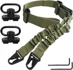 2 Points Extra Long Rifle Sling Two Point Traditional Gun Slings Standard Strap With Metal Hook QD Sling for Outdoor Sports