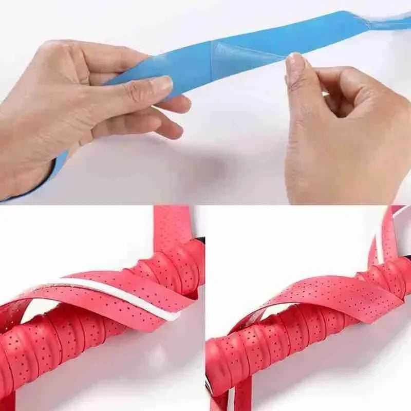 Racket Grip Tennis Handle Leather Wrap Premium Perforated Anti-slip Tennis Overgrip for Rackets Thickened Non-slip for Badminton