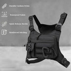 Outdoor Chest Bag Camping Front Chest Vest Backpack Running Bag Hunting Vest Outdoor Rig Sports Travel Training Fanny Pack