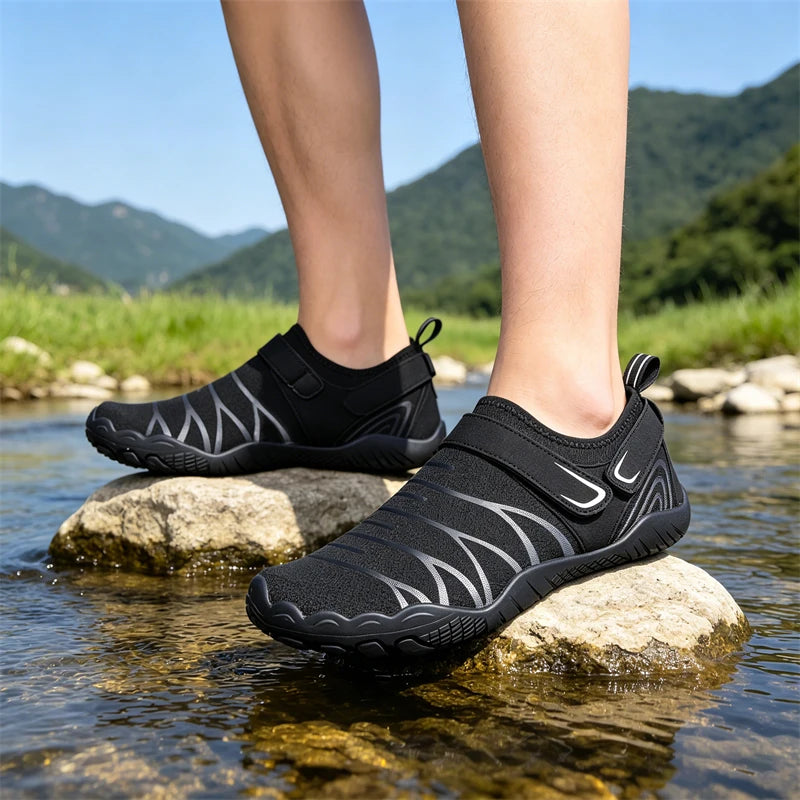 Men Water Shoes Beach Barefoot Swimming Surfing Seaside Aqua Shoes New Summer Upstream Wading Sneakers Gym Fitness Hiking Walking Footwear