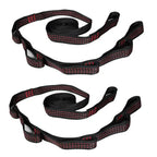 New-2Pcs Special Reinforced Polyester Straps 5Ring High Load-Bearing Barbed Hammock Straps For Outdoor Camping Hammock Straps