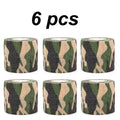 6Pcs Grass Camouflage Sport Self Adhesive Elastic Bandage Wrap Tape Elastoplast For Knee Support Pads Finger Ankle Palm