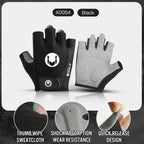 Cycling Anti-slip Half Finger Gloves MTB Bike Bicycle Gloves Pad Men Women Breathable Anti-shock Sports Gloves