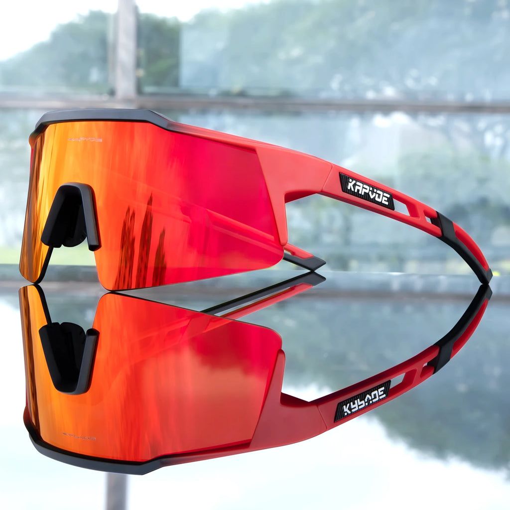 Kapvoe Bike Sunglasses Cycling Glasses for Man MTB Goggles Women Outdoor Camping Hiking Sports  UV400 Riding Bicycle Eyewear