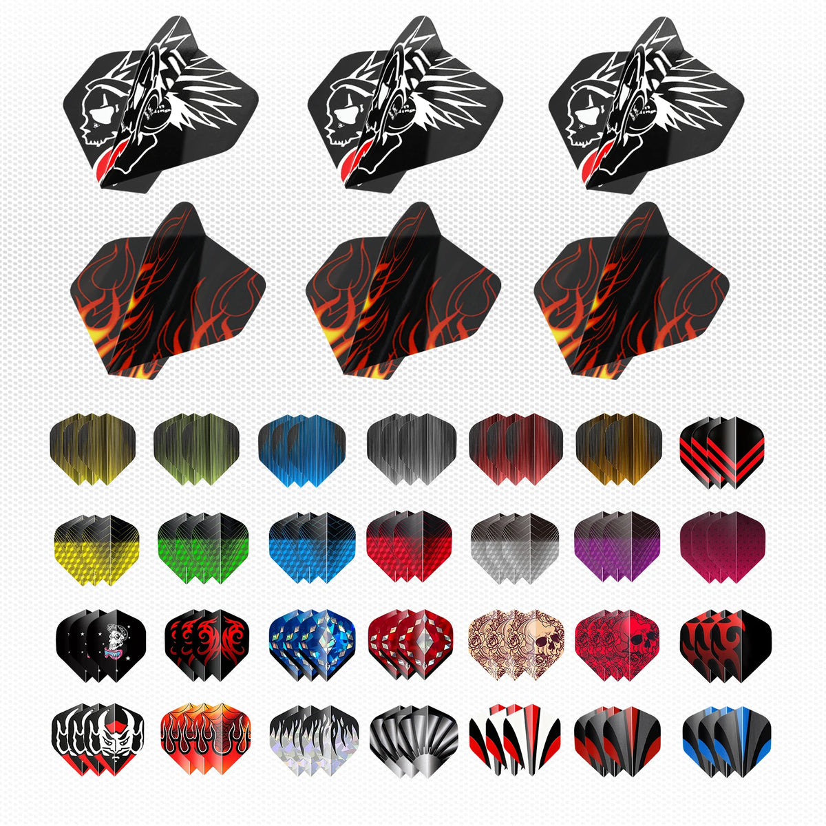 90Pcs Dart Flights, Professional Standard Dart Accessories, Colorful Replacement Dart Wings, Universal Fit for Soft Tip & Steel