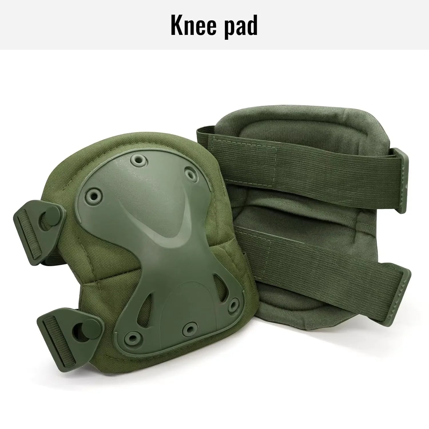 2Pcs Protective Pads Set Knee Elbow Pads Adjustable Straps Hard Shell for Skating Cycling Scooter Outdoor Sports Safety Gear Kit