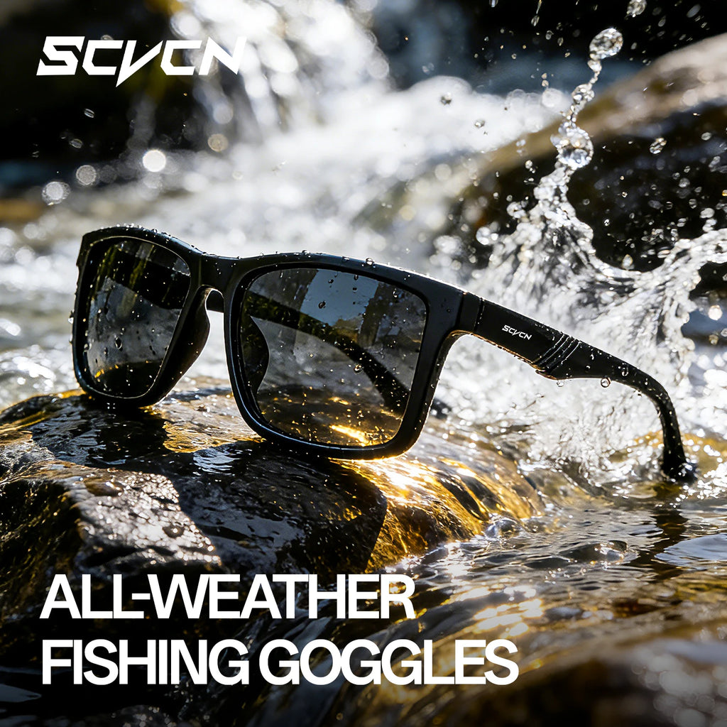 SCVCN New Outdoor Polarized Sunglasses Bike Cycling Glasses UV400 Sports Running Fishing Protection Eyewear Road Bicycle Goggles