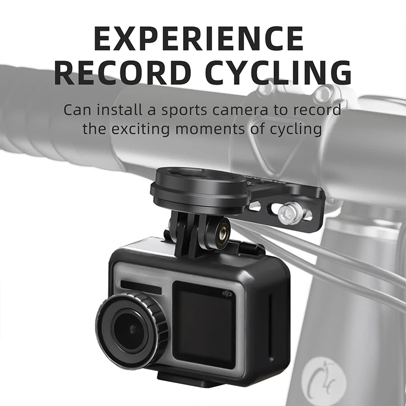 CYCLAMI Extended Out-Front Mount Bike Handlebar Bracket for Adapter Sports Action Camera Garmin XOSS G+ IGPSPORT RAVEMEN
