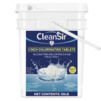 3 Inch Chlorine Tablets 50 LB Bucket, Premium Stabilized Pool Chlorine, Slow Dissolving Long Lasting Swimming Pool Water Treatment and Sanitizer
