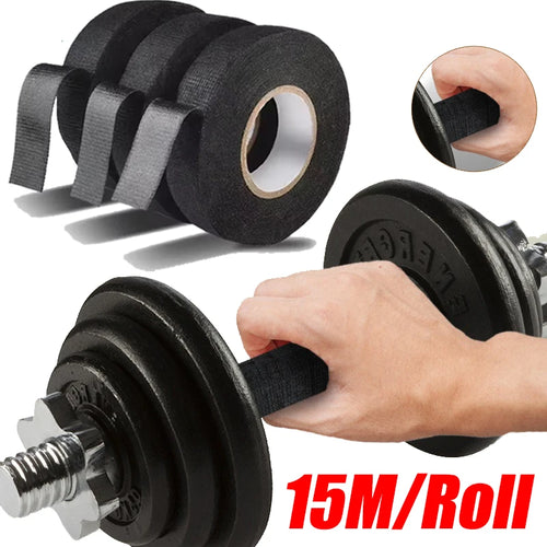 15M Elastic Bandage Self-Adhesive Anti-Slip Sleeve Wrapped Straps For Barbell Anti Wear Protection Road Bike Handlebar Tape