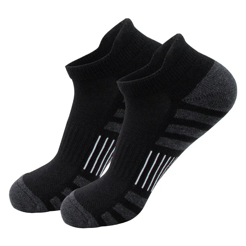 12/24Pairs Ankle Athletic Running Socks Cushioned Breathable Low Cut Sports Tab Socks For Men And Women