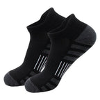 12/24Pairs Ankle Athletic Running Socks Cushioned Breathable Low Cut Sports Tab Socks For Men And Women