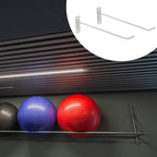 2 Pieces Exercise Ball Holder, Iron, Versatile, Display Stand Organizer Storage Rack for Block Gym Garage Storage Barre Ball