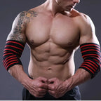 Sports Elbow Guard Winding Pressure Elbow Pad Bench Press Weightlifting Protective Gear Gym Equipment Booster Stripe