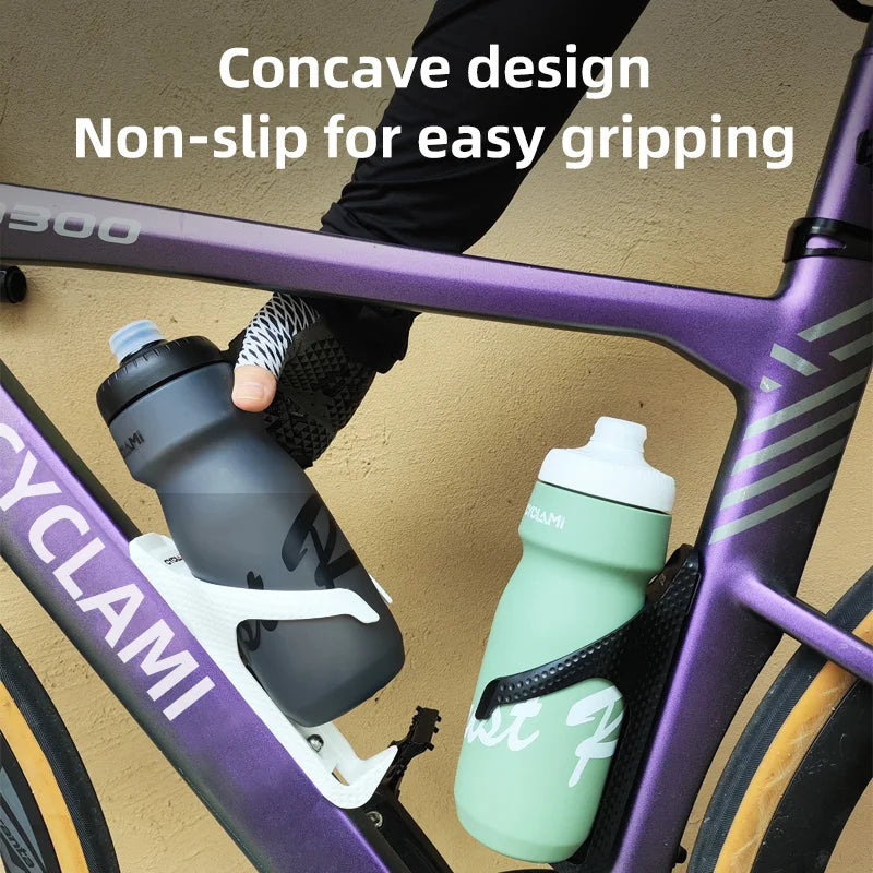 CYCLAMI Bicycle Water Bottle 650ml PP5 Plastic for MTB Road Bike  Water Cup Outdoor Sports Portable Squeeze Drink Cycling Kettle
