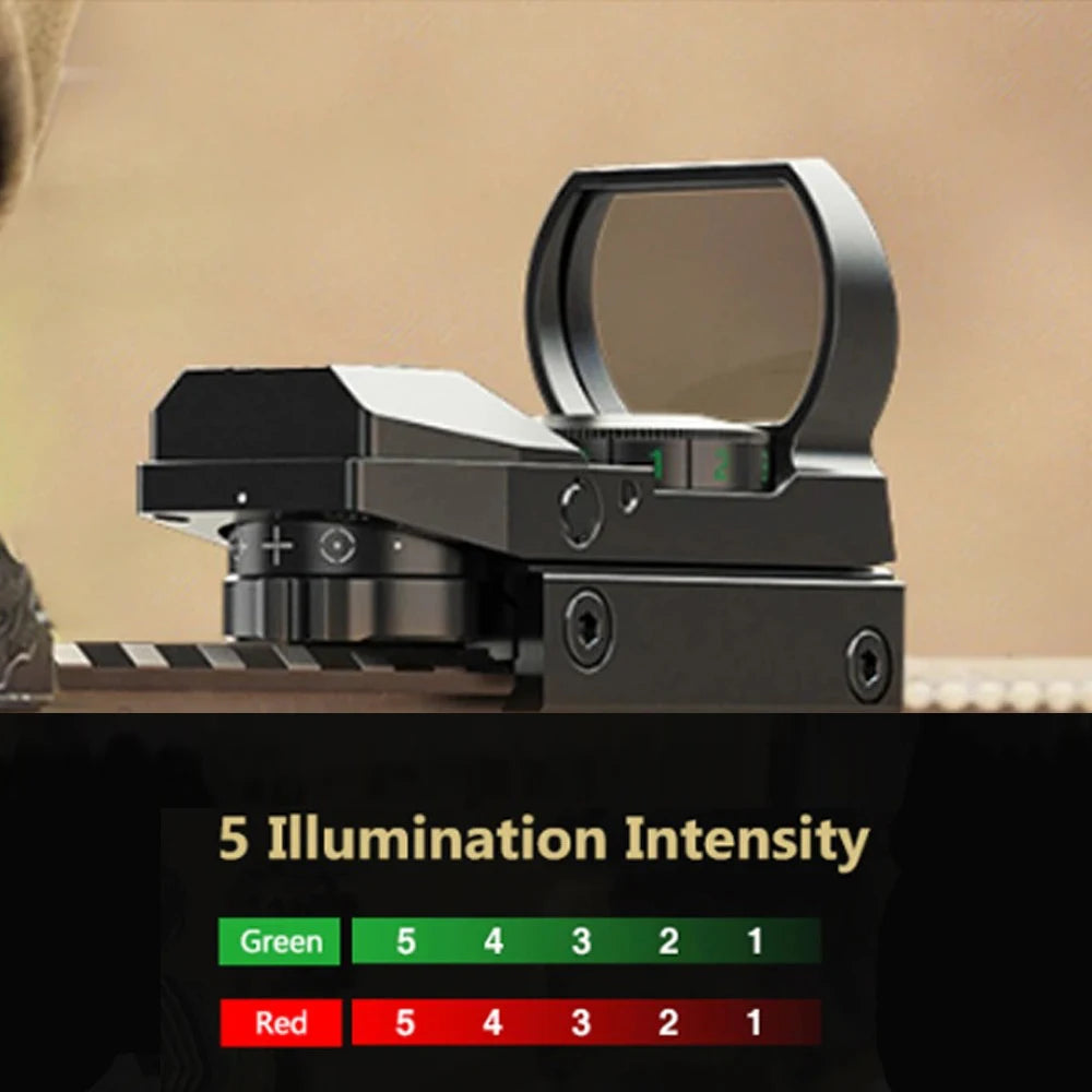 Tactical Red Green Dot Sight Scope Optics scope Red Dot Sight Hunting Optics Reflex Sight with 20mm Rail