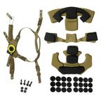Team Wendy EXFIL Helmet Suspension System & Chin Strap - Compatible with FAST/MICH/ACH Tactical Helmets(No helmat)