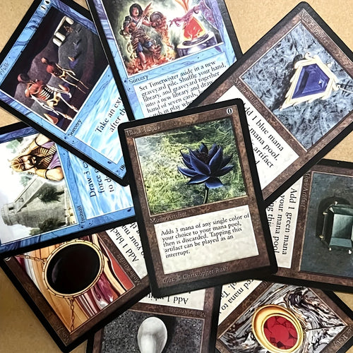 9 Pcs MTG Proxy Black Core Paper with Hologram Cards All Rare Expensive Magic Cards
