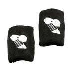 1Pair Cotton Kettlebell Wrist Guard Sweat-absorbing Black Wrist Guard Protector Comfortable 1Pair Protecting the wrist