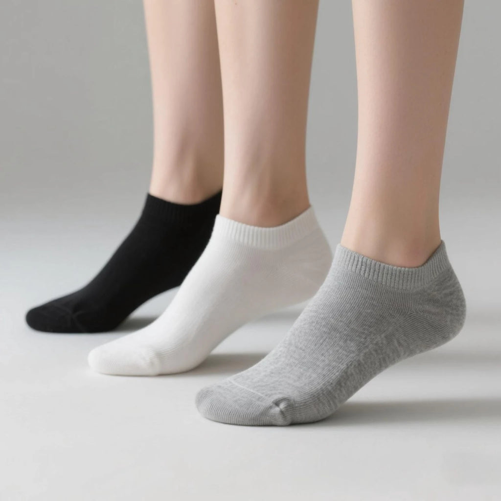 1/3/10Pairs Men's Ankle Socks Soft Breathable Stretchy Solid Color Low Cut Casual Sports Socks for Women Comfortable Fashionable