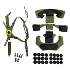 Team Wendy EXFIL Helmet Suspension System & Chin Strap - Compatible with FAST/MICH/ACH Tactical Helmets(No helmat)