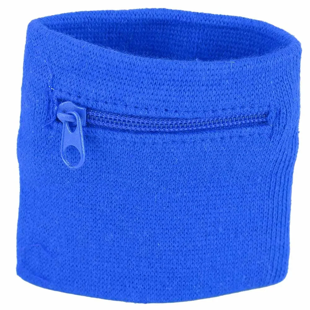 Unisex Wristband Coin Key Storage Zipper Pocket Sports Wrist Wallet Fitness Running Basketball Wrist Sheath Wrist Brace
