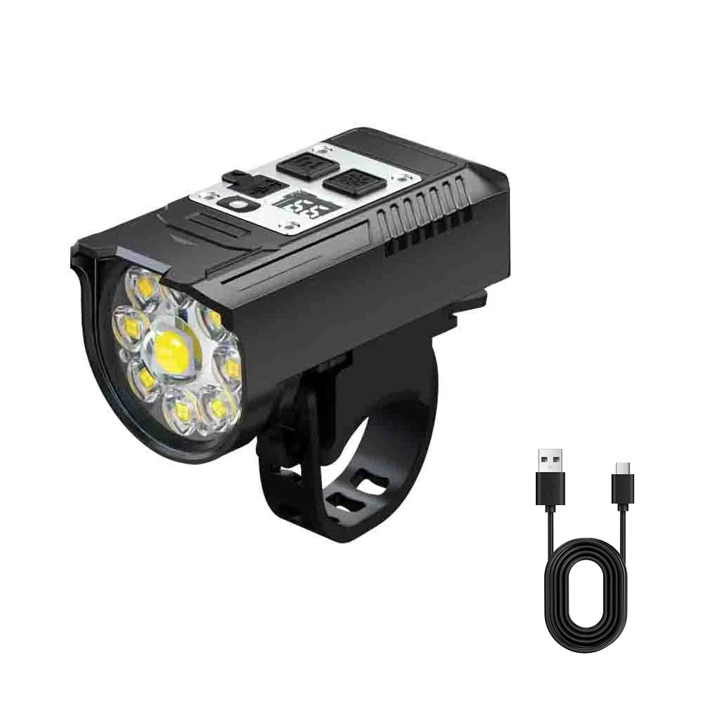 LED Bicycle Front Light High Brightness Bike Flashlight Intelligent Sensor Bicycle Head Light Bike Safety Lamp for Night Riding