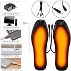 USB Heated Insoles for Shoes Electric Foot Warming Pad Winter Feet Warmer Sock Mat Outdoor Sports Shoe Heating Insole