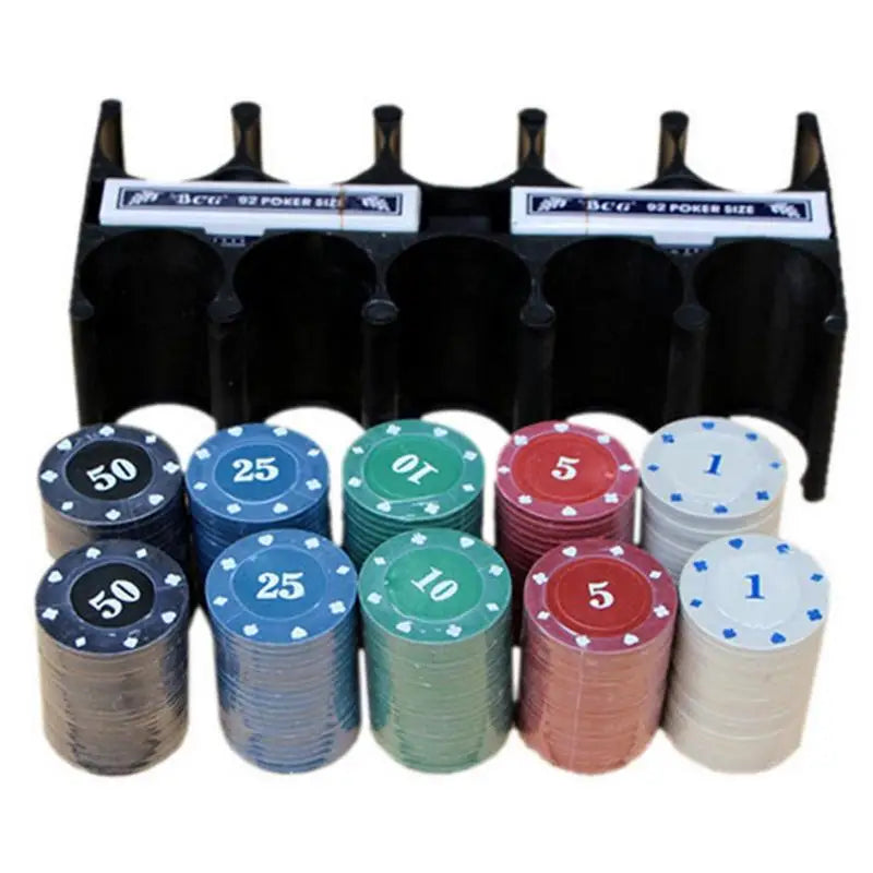 Party Table Game Poker Tokens Case Set Poker Game Set 200Pcs Poker Chip With Big Blind Vega For Texas Holdem Outdoor Camping