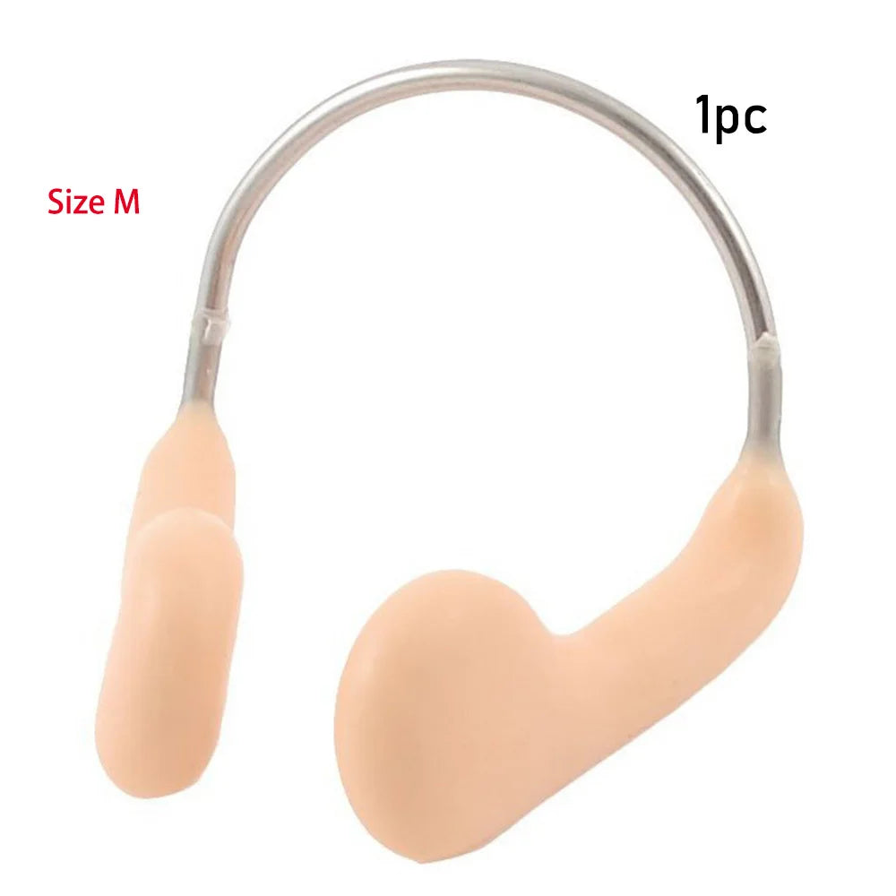 1/2/3pcs Steel Wire Durable No-skid Soft Silicone Water Sports Accessories Swimming equipment Nose Clip Diving Tool