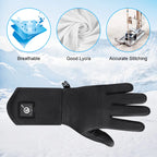 Savior Heat Electric Heated Glove Liners for Men Women Rechargeable Battery Heating Riding Ski Snowboarding  Cycling Thin Gloves