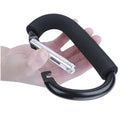 Black Carabiner Stroller Hooks Organizer Aluminum D Ring Spring Snap Keychain Clip Carry Handle for Hanging Purses Shopping Bags