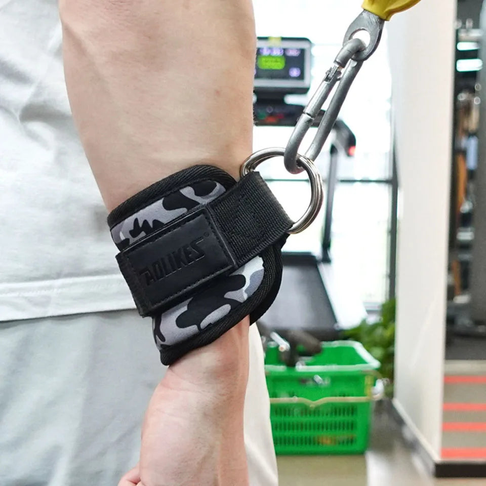 AOLIKES 1PCS Ankle Straps For Cable Machine Kickbacks, Glute Workouts, Lower Body Exercises - Adjustable Leg Straps with Padding