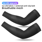 ROCKBROS Ice Fabric Running Camping Arm Warmers Basketball Sleeve Running Arm Sleeve Cycling Sleeves Summer Sports Safety Gear