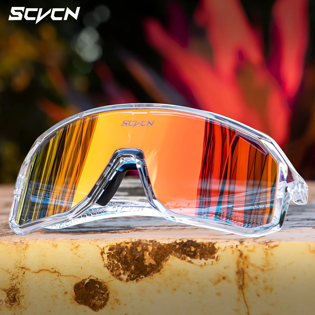 SCVCN Outdoor MTB Driving Glasses Cycling Sunglasses UV400 Women Sports Running Eyewear Men Road Bicycle Glasses Bike Goggles