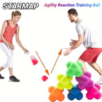 Hexagonal Reaction Ball Fitness Sport Speed Agility Reflex- Skills Training Unpredictable Outdoor Fun Toys