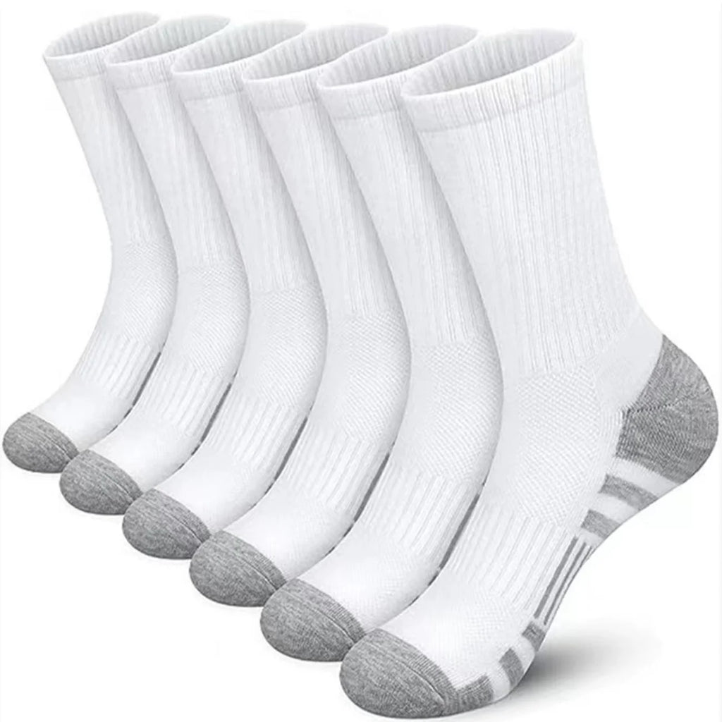 5Pairs Men's Outdoor Gym Socks High Quality Comfortable Soft Ground-Gripping Football Large Size New Style