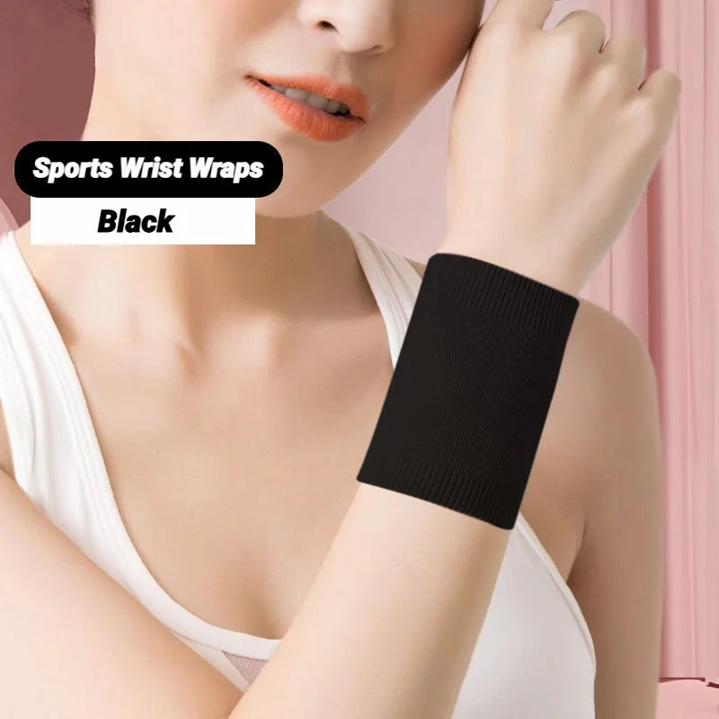 6Pcs Sweat Absorption Sports Wristband Moisture Wicking Wrist Guard For Tennis Basketball Running Sweatbands Bands Absorbent