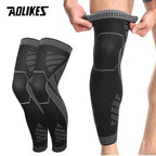 AOLIKES Sports Full Leg Compression Sleeves Knee Braces Support Protector for Weightlifting Arthritis Joint Pain Relief