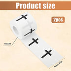 2pcs "+" Sports Wristbands | White Athletic Tape for Gym, Football and Baseball