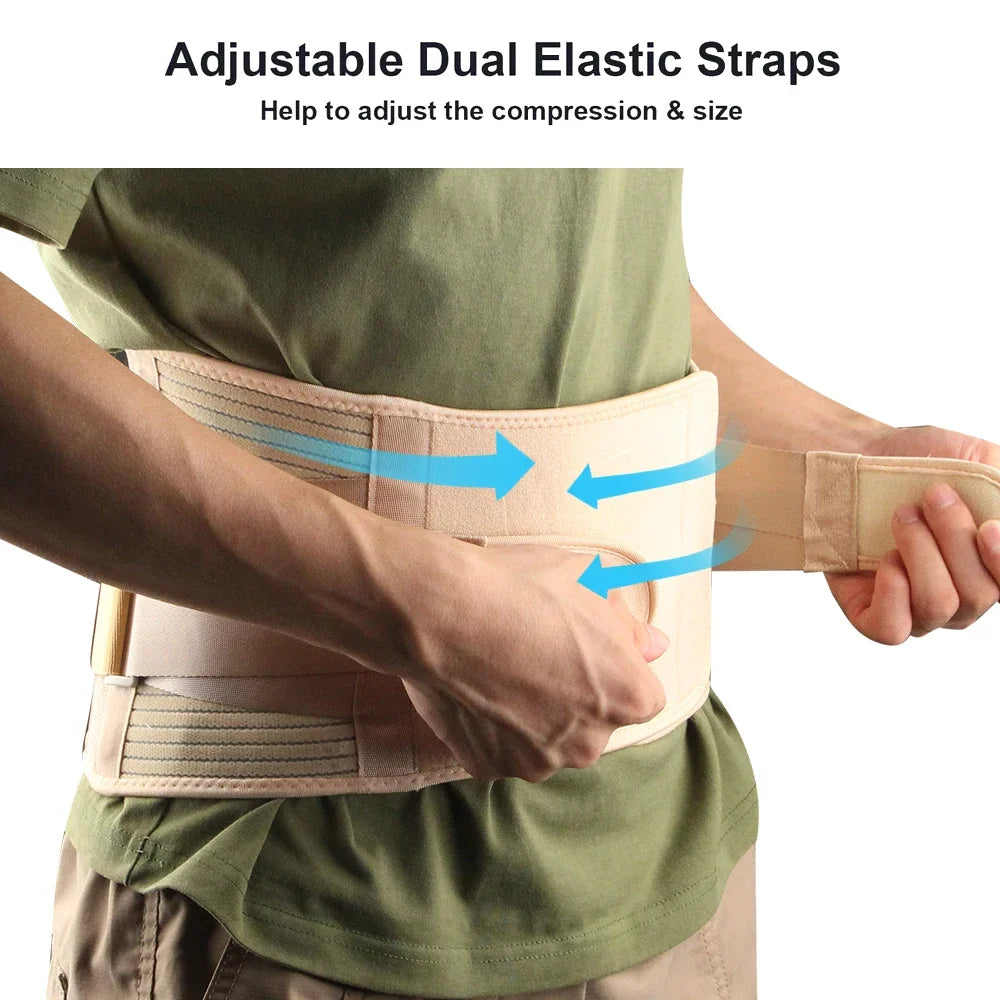 Back Brace for Men Lower Back,Back Support Belt,Breathable Lower Back Support Belt Pain Relief With 6 Stays for Heavy Lifting