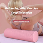 Hexagonal EVA Foam Yoga Roller, 10cm × 30cm Massage Foam Roller for Pilates Home Fitness Workout