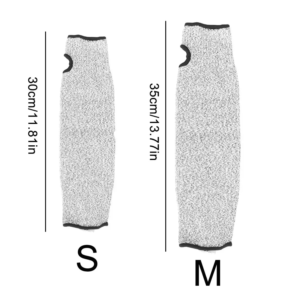 Level 5 Anti-Cut Safety Sleeves Cutting Resistant Arm Puncture Gloves Breathable Protector Household Arm Guard Bracers