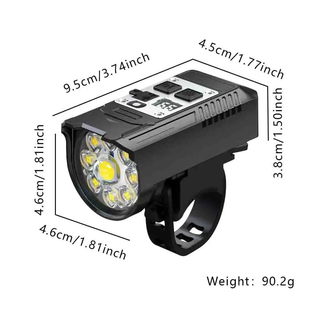 LED Bicycle Front Light High Brightness Bike Flashlight Intelligent Sensor Bicycle Head Light Bike Safety Lamp for Night Riding