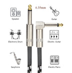 6.35mm Audio Cables TRS 1/4 inch 6.5mm Audio Cable For Electric Guitar Bass 1.5m 3m Gold Plated Shielded Low Noice Jack Cable
