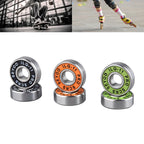 8pcs Bearings ILQ-11 High-Speed Bearings Are Suitable for Skateboard Long Board Inline Roller Skates and Ice Skates with Low Noi