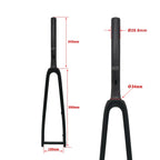 SL8 Full carbon bike fork, full internal cable alignment thru-axle rigid bike fork, spinal canal, carbon fibre reinforced.