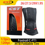 CST 26/27.5/29X1.95 FoxTrail MTB Foldable Tire 120tpi XC Mountain Bicycle Ultralight Tires