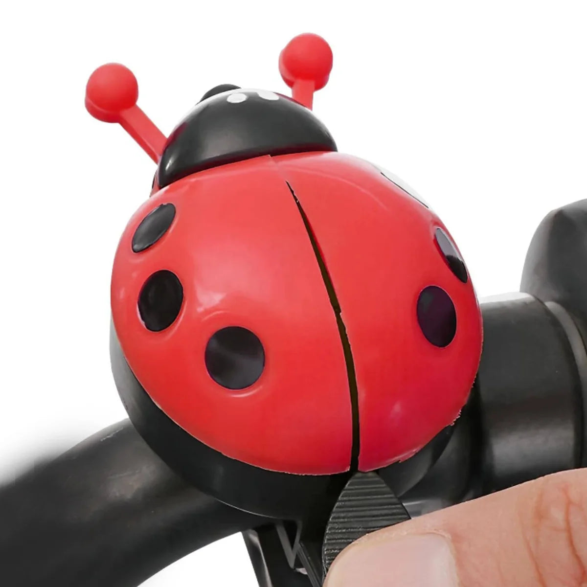 PINMOAP 1PC Ladybug Bicycle Bell Handle Warning Bell Loud Bell Durable Aluminum Alloy PP Material Bicycle Horn Riding Accessorie